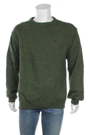 Męski sweter Marlboro Classics, Rozmiar XXL, Kolor Zielony, 70% wełna, 30% poliamid, Cena 182,40 zł