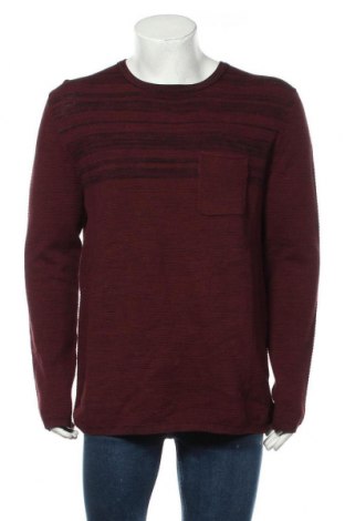 Męski sweter Q/S by S.Oliver, Rozmiar XXL, Kolor Czerwony, 94% bawełna, 6% poliamid, Cena 166,88 zł