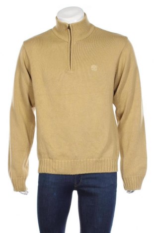 Мъжки пуловер Timberland, Размер L, Цвят Бежов, 70% памук, 30% акрил, Цена 49,35 лв.