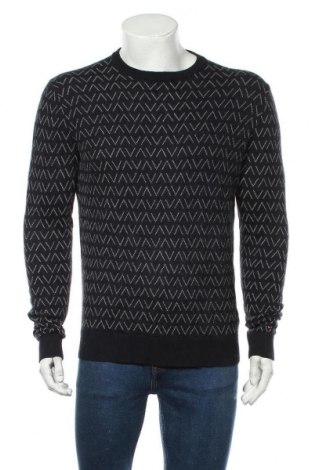 Мъжки пуловер Tommy Hilfiger, Размер L, Цвят Син, 78% памук, 22% вълна, Цена 72,27 лв.
