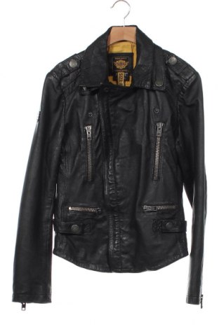 Pánská kožená bunda  Superdry, Velikost M, Barva Černá, Pravá kůže, Cena  2 200,00 Kč