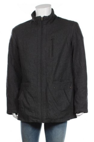 Мъжко палто Tahari, Размер XL, Цвят Сив, 60% вълна, 40% полиестер, Цена 33,86 лв.