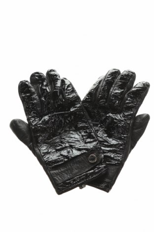 Ръкавици Daniele Alessandrini, Цвят Черен, Естествена кожа, Цена 35,28 лв.