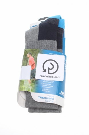 Спортни чорапи Trespass, Размер M, Цвят Сив, 70% памук, 20% полиамид, 10% еластан, Цена 17,40 лв.