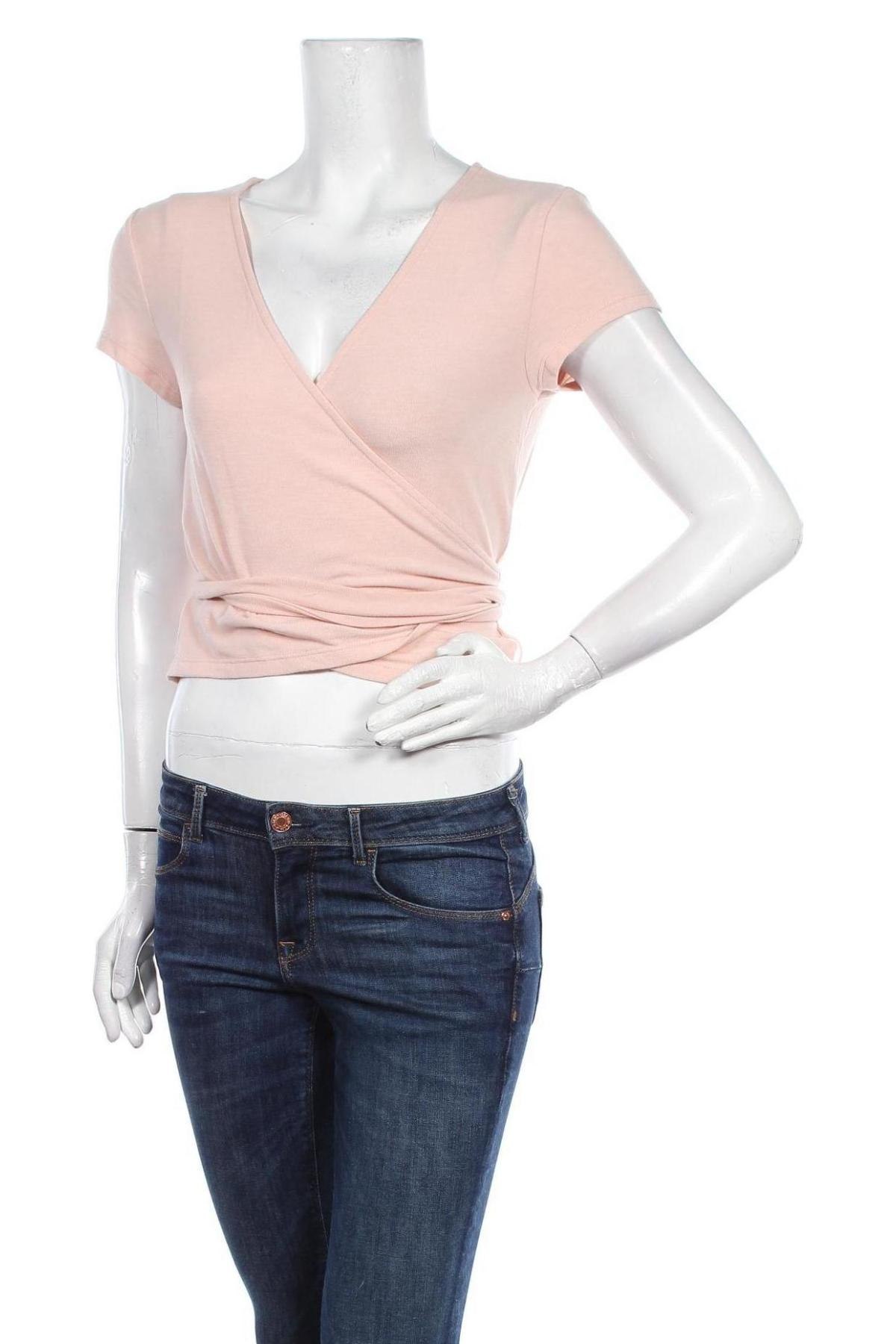 Γυναικεία μπλούζα ONLY, Μέγεθος M, Χρώμα Ρόζ , 60% πολυεστέρας, 25% βισκόζη, 5% ελαστάνη, Τιμή 10,61 €