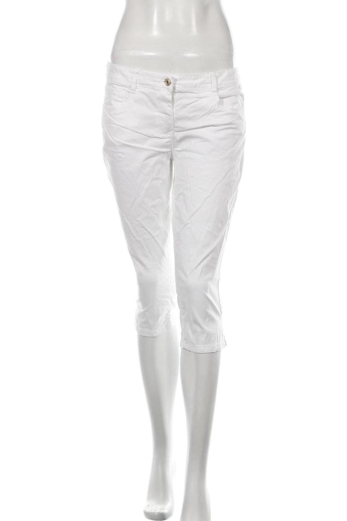 Дамски панталон Tom Tailor, Размер M, Цвят Бял, Цена 29,40 лв.