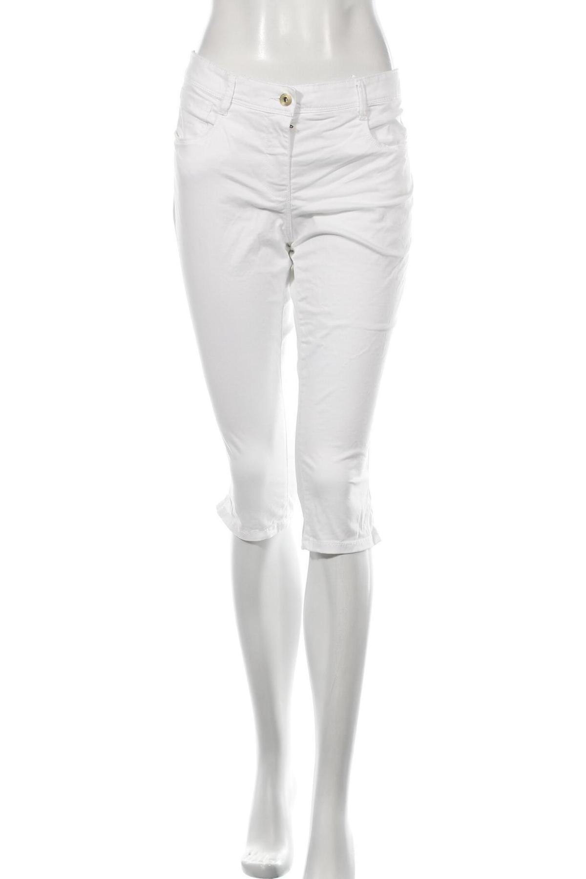 Дамски панталон Tom Tailor, Размер L, Цвят Бял, Цена 29,40 лв.