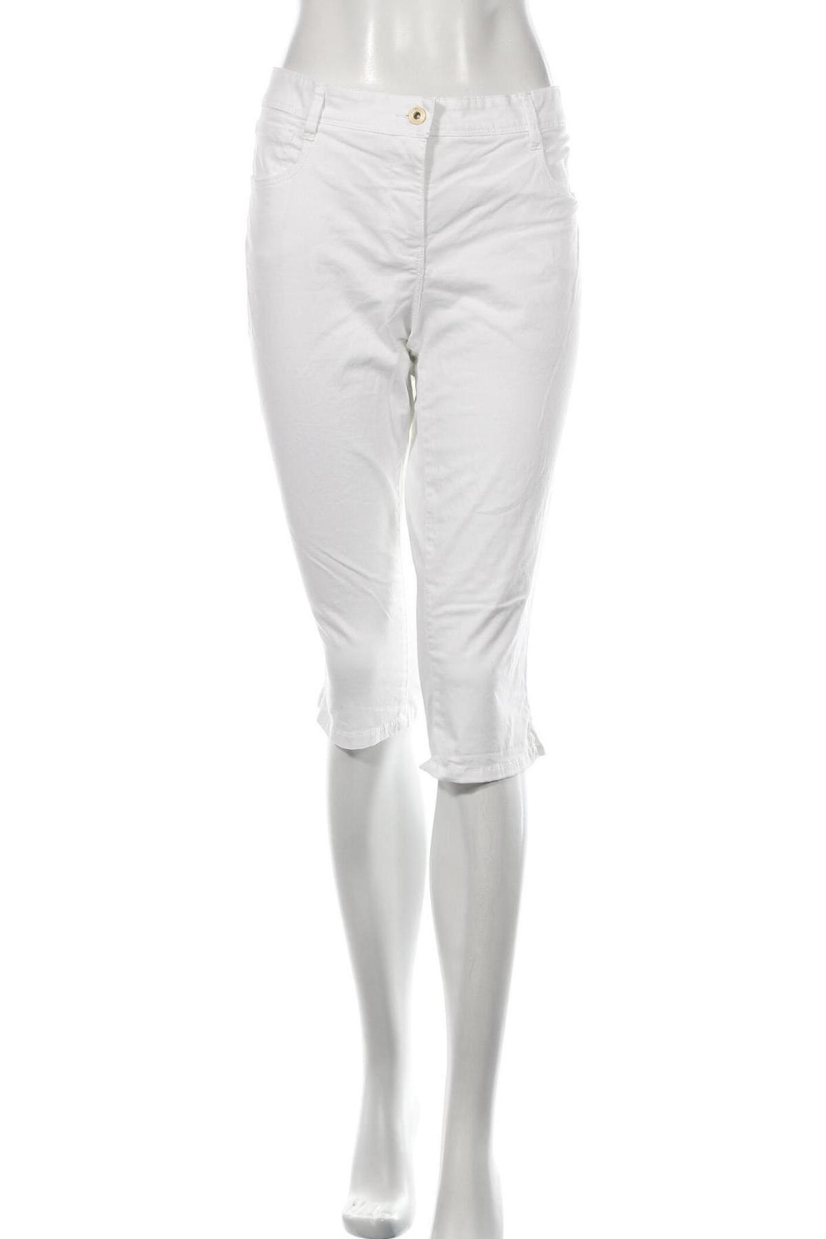 Γυναικείο παντελόνι Tom Tailor, Μέγεθος L, Χρώμα Λευκό, 97% βαμβάκι, 3% ελαστάνη, Τιμή 21,65 €