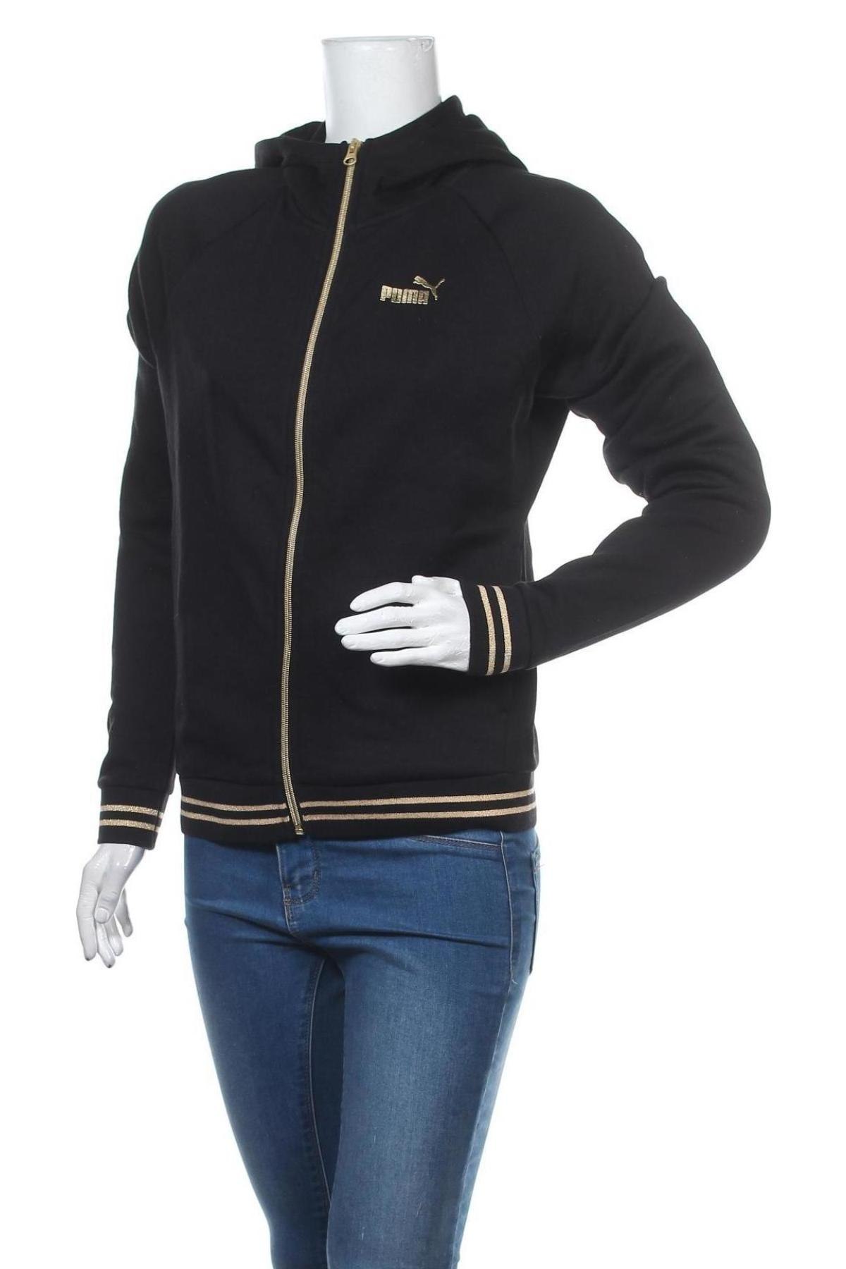Damen Sweatshirt PUMA, Größe L, Farbe Schwarz, 68% Baumwolle, 32% Polyester, Preis 43,38 €