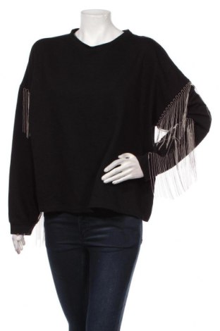 Γυναικεία μπλούζα H&M, Μέγεθος L, Χρώμα Μαύρο, 50% πολυεστέρας, 50% βαμβάκι, Τιμή 9,40 €