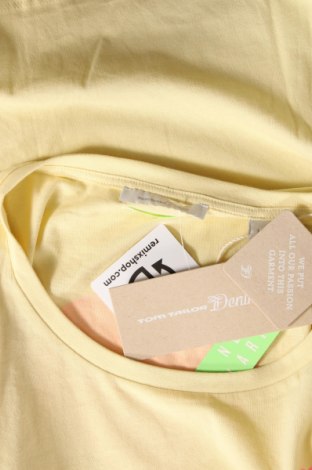 Γυναικείο t-shirt Tom Tailor, Μέγεθος L, Χρώμα Κίτρινο, Βαμβάκι, Τιμή 20,10 €