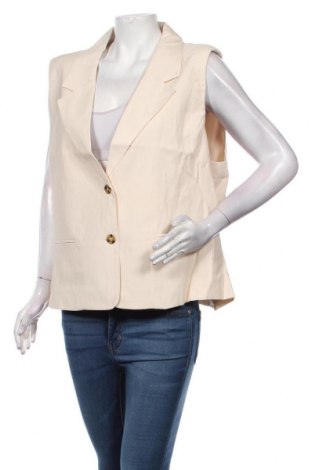 Γυναικείο γιλέκο Only Carmakoma, Μέγεθος XXL, Χρώμα  Μπέζ, 90% βισκόζη, 10% πολυεστέρας, Τιμή 21,17 €