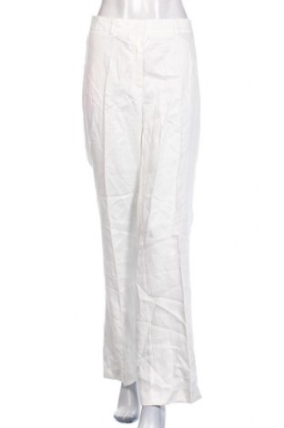 Дамски панталон S.Oliver Black Label, Размер XL, Цвят Бял, 100% лен, Цена 98,45 лв.