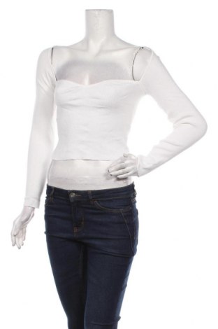 Γυναικείο πουλόβερ H&M Divided, Μέγεθος M, Χρώμα Λευκό, Τιμή 1,78 €