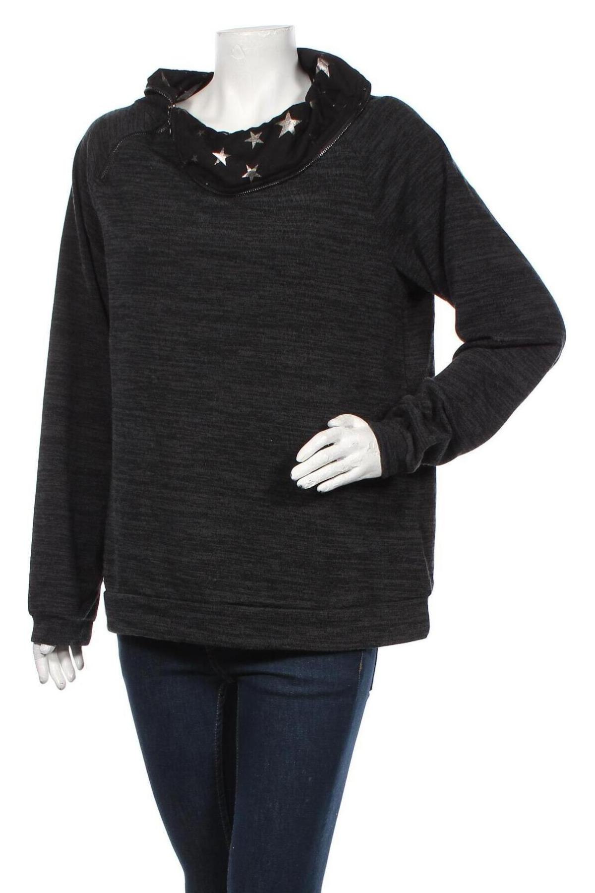 Γυναικεία μπλούζα Jean Pascale, Μέγεθος L, Χρώμα Γκρί, Τιμή 21,65 €