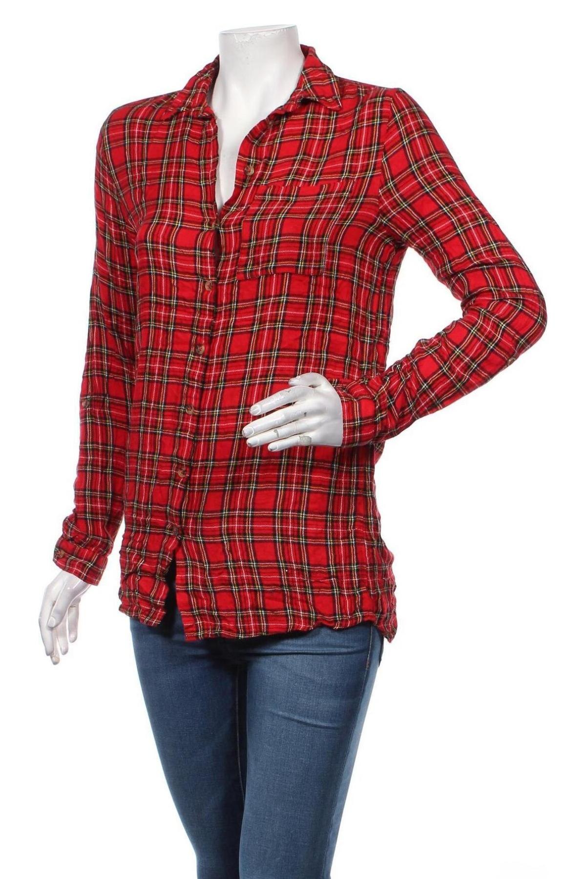 Дамска риза Primark, Размер XS, Цвят Червен, Цена 12,25 лв.