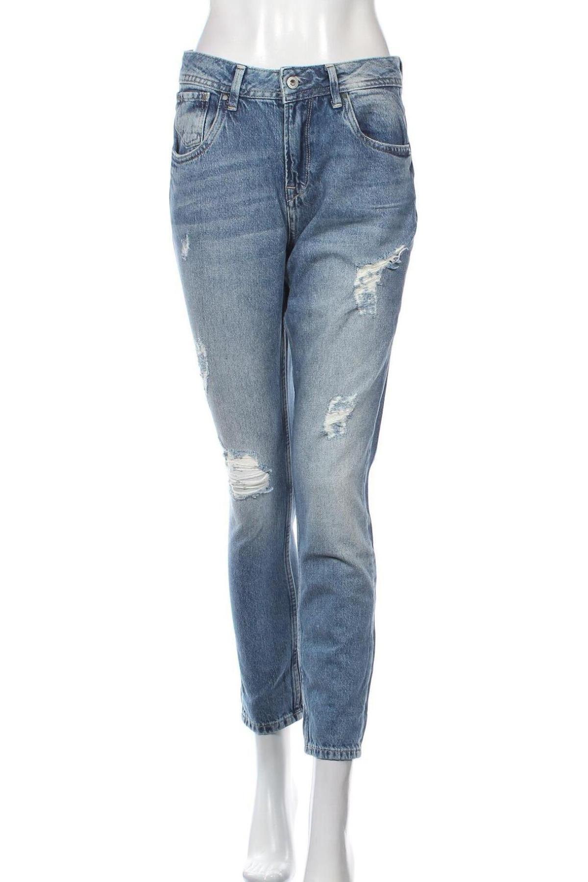 Дамски дънки Pepe Jeans, Размер S, Цвят Син, Цена 126,75 лв.