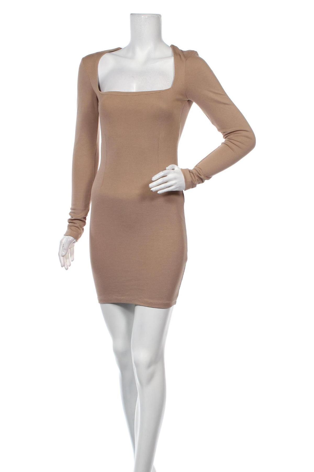 Kleid NA-KD, Größe XXS, Farbe Beige, Preis 31,31 €