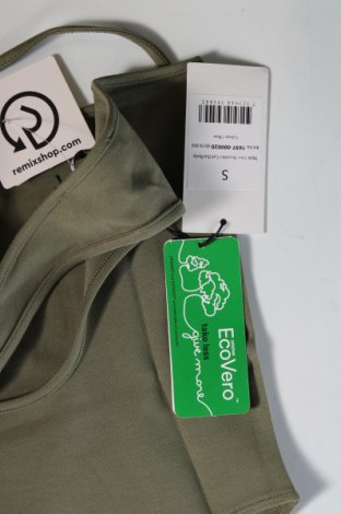 Дамска блуза - боди NA-KD, Размер S, Цвят Зелен, Цена 7,83 лв.