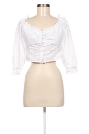 Damen Shirt Gina Tricot, Größe M, Farbe Weiß, Preis 20,62 €
