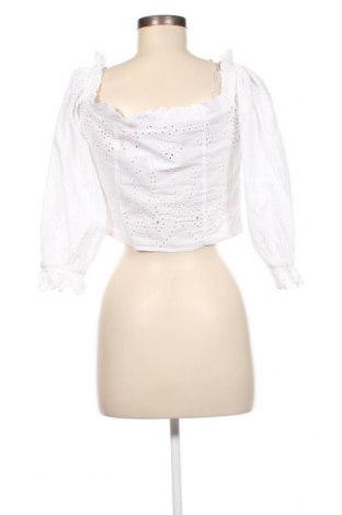 Damen Shirt Gina Tricot, Größe M, Farbe Weiß, Preis € 4,12