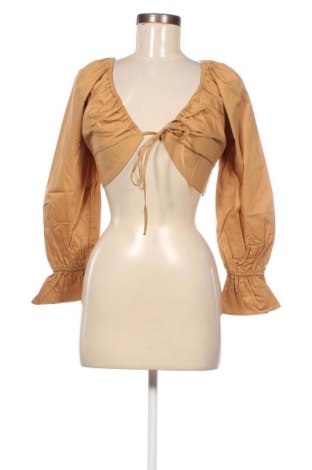 Γυναικεία μπλούζα Missguided, Μέγεθος XS, Χρώμα Καφέ, Τιμή 4,63 €