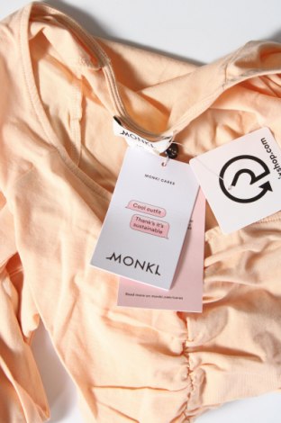Γυναικεία μπλούζα Monki, Μέγεθος XXS, Χρώμα  Μπέζ, Τιμή 2,81 €