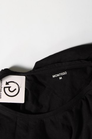 Γυναικεία μπλούζα Montego, Μέγεθος M, Χρώμα Μαύρο, Τιμή 7,67 €