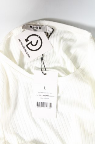 Дамска блуза NA-KD, Размер L, Цвят Бял, Цена 7,92 лв.