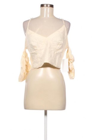 Γυναικεία μπλούζα NA-KD, Μέγεθος L, Χρώμα Εκρού, Τιμή 4,82 €