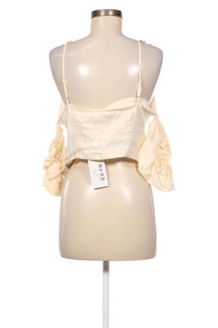 Γυναικεία μπλούζα NA-KD, Μέγεθος L, Χρώμα Εκρού, Τιμή 4,82 €