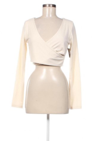 Γυναικεία μπλούζα Nly Trend, Μέγεθος M, Χρώμα Εκρού, Τιμή 2,88 €
