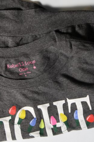 Γυναικεία μπλούζα Rebellious, Μέγεθος S, Χρώμα Γκρί, Τιμή 11,75 €