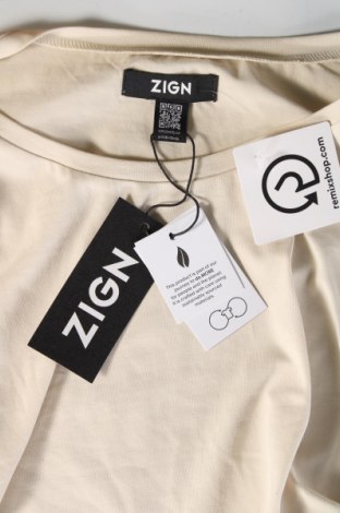 Γυναικεία μπλούζα Zign, Μέγεθος XL, Χρώμα  Μπέζ, Τιμή 2,60 €