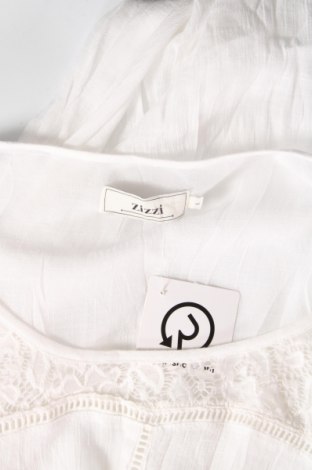 Γυναικεία μπλούζα Zizzi, Μέγεθος L, Χρώμα Λευκό, Τιμή 2,45 €