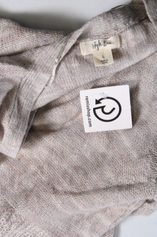 Damen Strickjacke Style & Co, Größe L, Farbe Grau, Preis 3,43 €