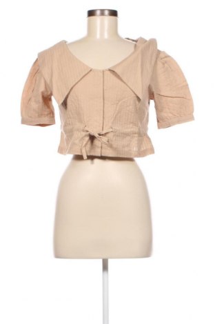 Γυναικείο πουκάμισο NA-KD, Μέγεθος XS, Χρώμα Καφέ, Τιμή 8,54 €