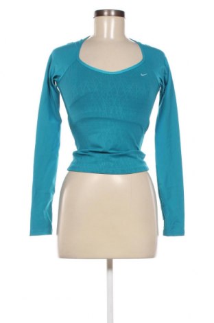 Damen Sport Shirt Nike, Größe S, Farbe Blau, Preis 24,12 €
