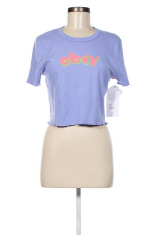 Γυναικείο t-shirt Obey, Μέγεθος XL, Χρώμα Μπλέ, Τιμή 16,15 €