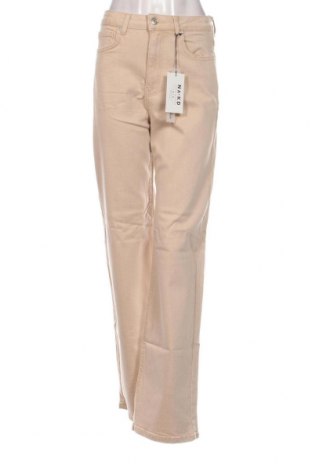 Dámské džíny  NA-KD, Velikost S, Barva Béžová, Cena  794,00 Kč