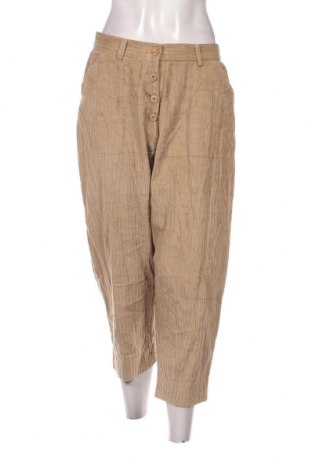 Pantaloni de velvet de femei, Mărime M, Culoare Bej, Preț 13,35 Lei