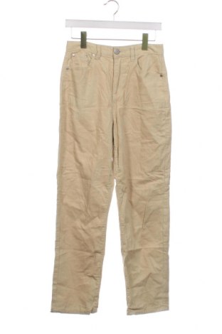 Pantaloni de velvet de femei Boohoo, Mărime XS, Culoare Bej, Preț 19,08 Lei