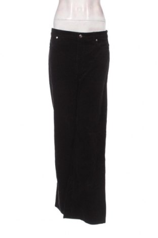 Γυναικείο κοτλέ παντελόνι H&M Divided, Μέγεθος L, Χρώμα Μαύρο, Τιμή 3,77 €