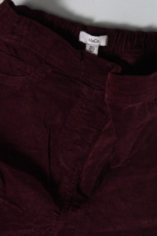 Γυναικείο κοτλέ παντελόνι M&Co., Μέγεθος XS, Χρώμα Κόκκινο, Τιμή 2,87 €