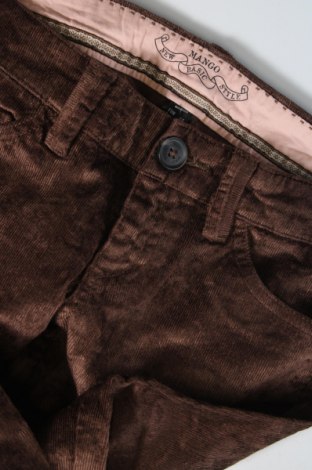 Pantaloni de velvet de femei Mango, Mărime XS, Culoare Maro, Preț 13,42 Lei