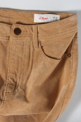 Pantaloni de velvet de femei S.Oliver, Mărime XS, Culoare Bej, Preț 25,76 Lei
