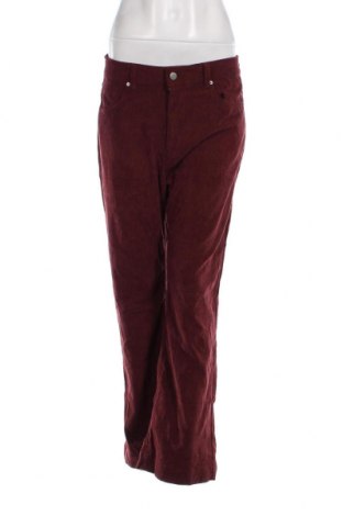 Pantaloni de velvet de femei SHEIN, Mărime L, Culoare Roșu, Preț 19,08 Lei