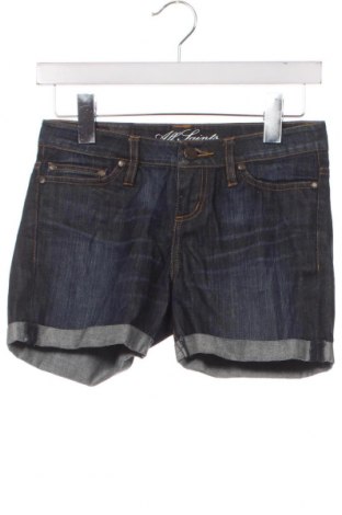 Дамски къс панталон AllSaints, Размер XS, Цвят Син, Цена 49,00 лв.