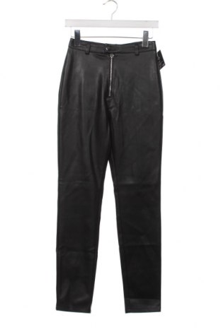 Damskie skórzane spodnie Nly Trend, Rozmiar XS, Kolor Czarny, Cena 62,53 zł