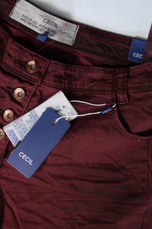 Pantaloni de femei Cecil, Mărime L, Culoare Roșu, Preț 28,62 Lei